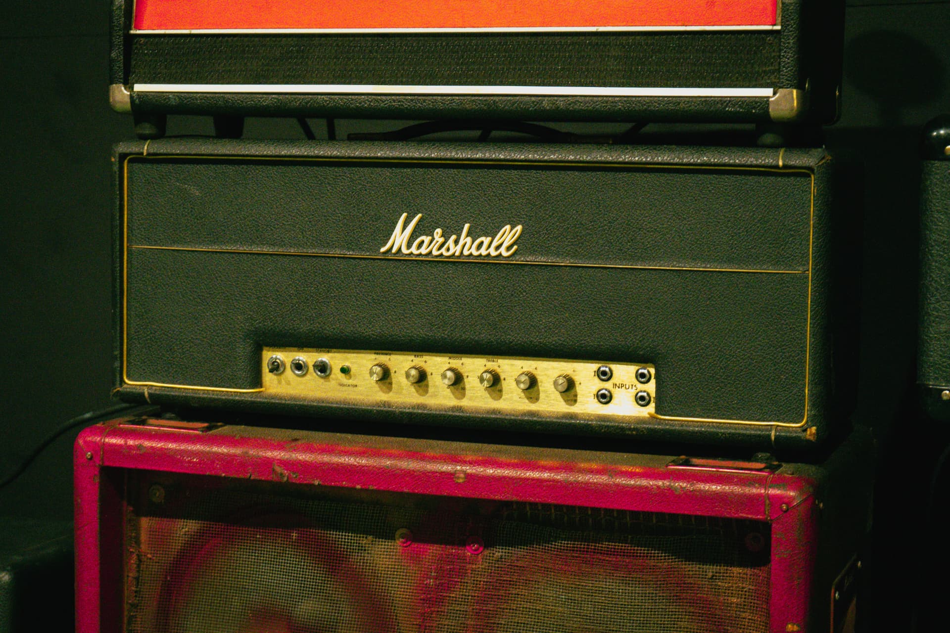 Vintage Marshall amplifier head
